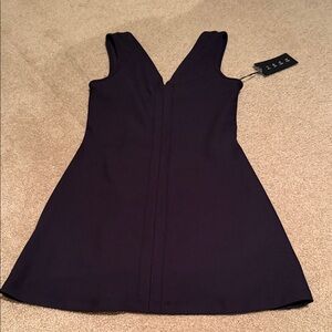 Abercrombie & Fitch Black V-Neck Sleeveless Mini Dress